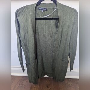 Green Long Cardigan